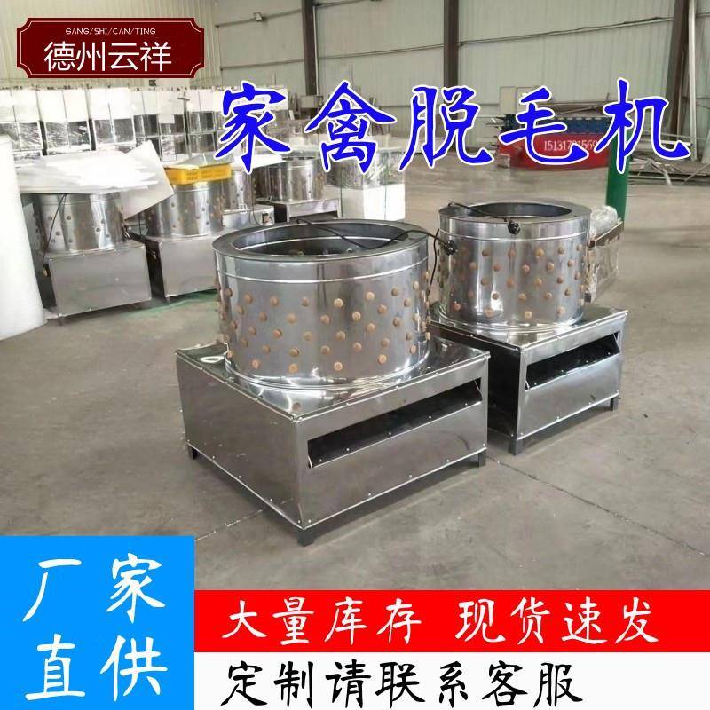 家禽脱毛机商用去毛器60型设备不锈钢褪毛全自动小型鸡鸭鹅拔毛机