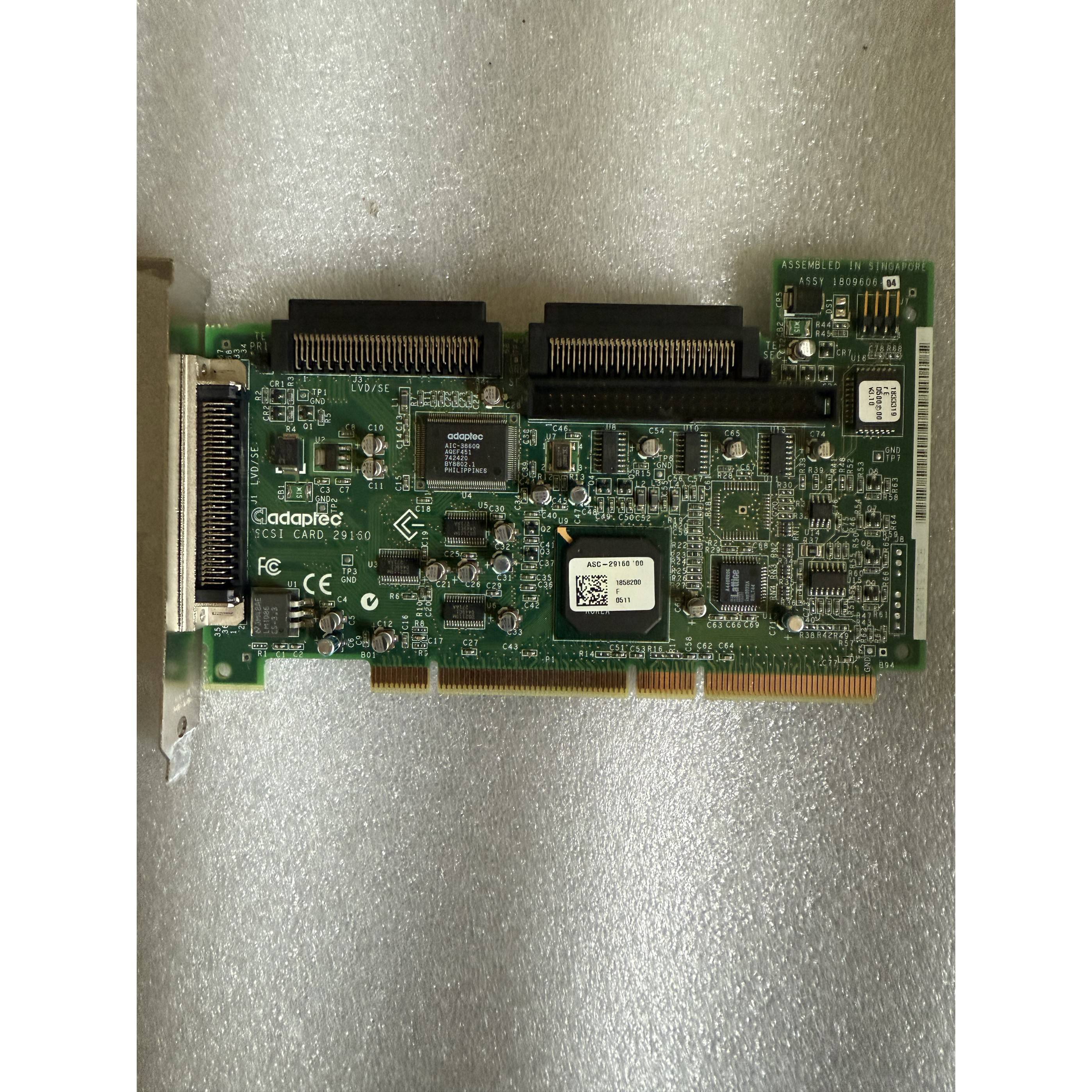 现货 原装adapte 29160N ASC-29160 160M 双通道 PCI SCSI卡