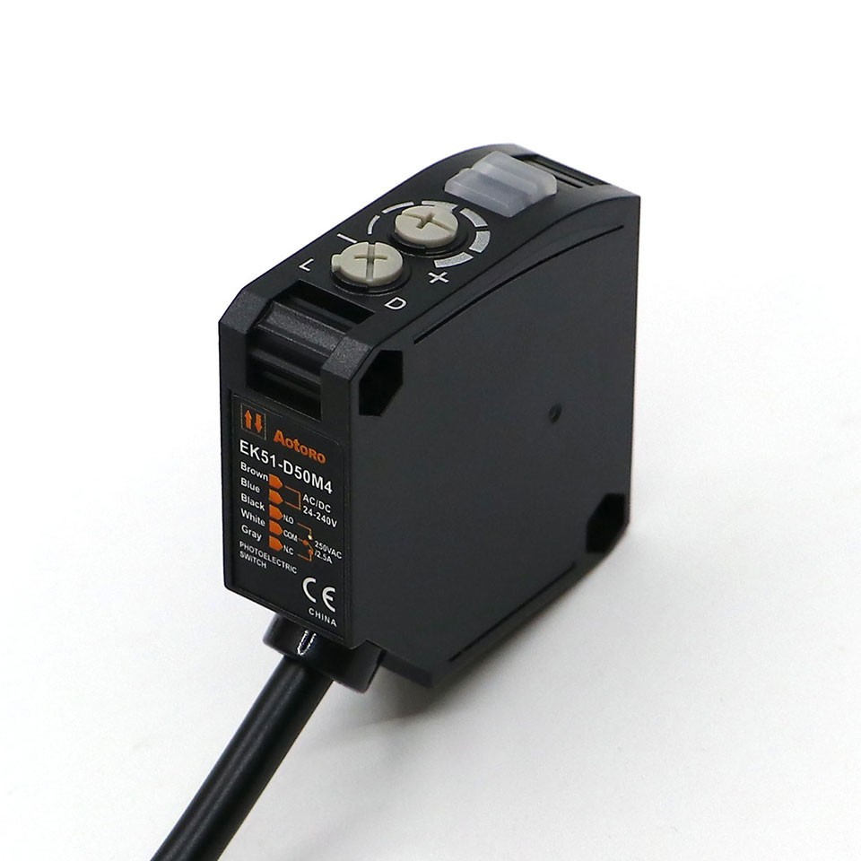 欧迪龙红色可见光红外EK51-D50M4光电开关探头振动感应器继电器