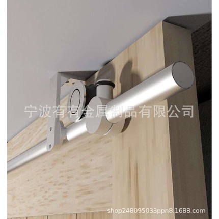 SS304不锈钢拉丝谷仓门吊轨滑轨推拉门移门滑轮五金配件导轨