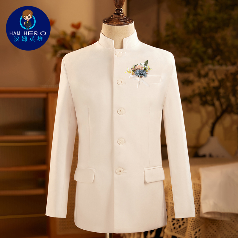 汉姆英雄男童中山装民族风服装