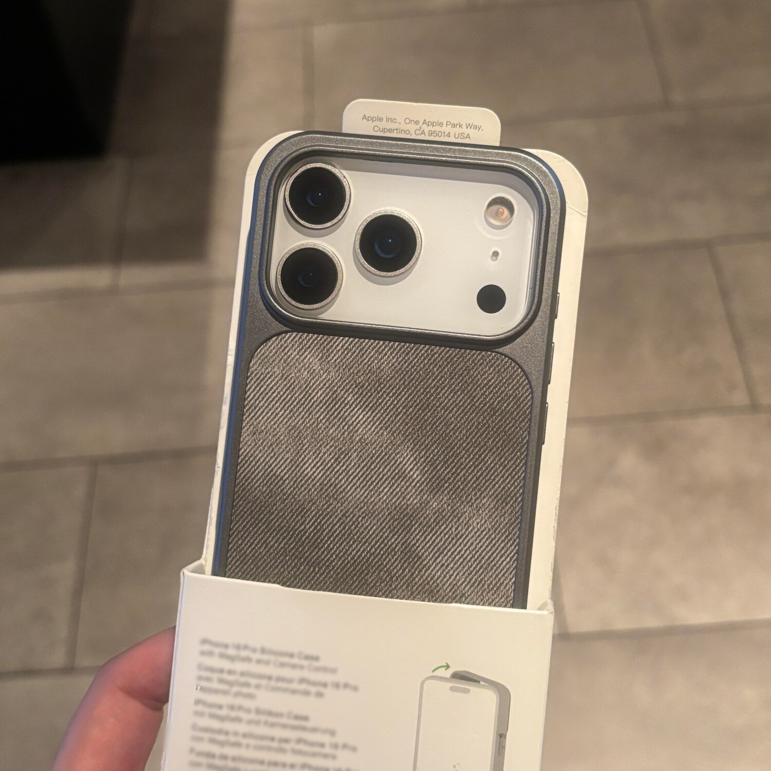 钛灰色牛仔适用苹果17promax手机壳iPhone16promax轻薄肤感15/14Promax电镀软壳13高级感男女款防指纹耐脏套