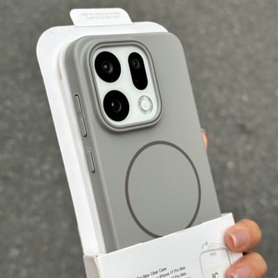 奶灰色磁吸肤感手机壳适用oppofindx9pro超薄findx8s+简约真我GT8pro男女vivox300pro防指纹x200s硬iqoo15/13