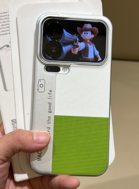 肤感绿色拼接相机适用小米17promax手机壳vivox200s竖条纹15拼接x300pro创意oppofindx9/x8s+男女magic8高级