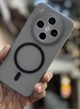 磨砂透黑磁吸适用oppoFindX8s+手机壳x8Ultra全包镜头x200spromini超薄iqooneo10pro+防指纹neo9男女款软硅胶