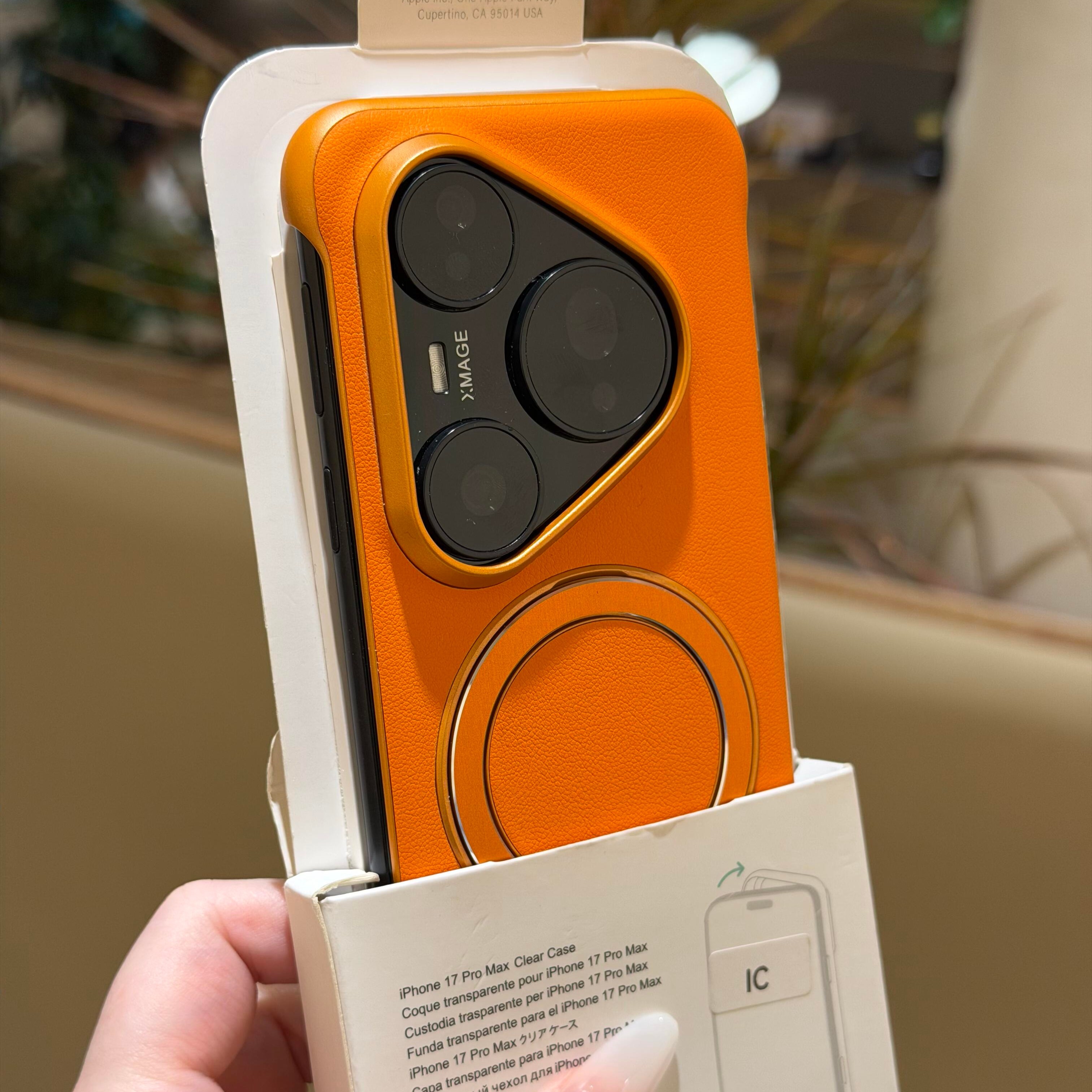 零感无边框支架适用华为Pura80ultra手机壳超薄mate70/60pro+肤感小米17promax旋转支点套15/14pro活力橙男女