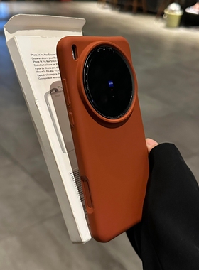 糯叽叽棕红液硅胶适用vivoX300pro手机壳x200spromini秋冬新oppofindx9pro男女x8s+耐脏小米17promax蓝magic8