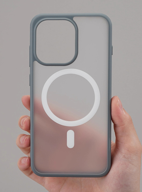 钛灰色四角防摔磁吸适用一加13T手机壳磨砂半透明1+15保护套气囊软硅胶亲肤手感简约高级感男女款少女粉撞色