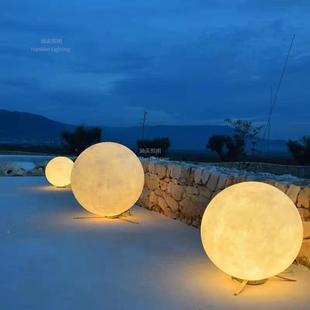 户防水月红球灯室内2054月球餐厅网店月球吊灯大外型月球定灯厂家