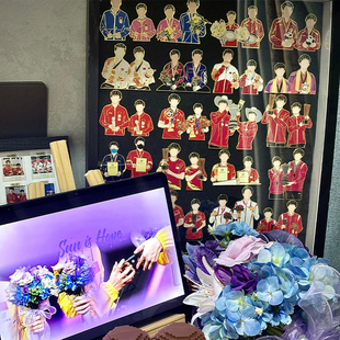 孙颖莎王楚钦周边莎头周边pin徽章全套时间线金属徽章送礼物女生