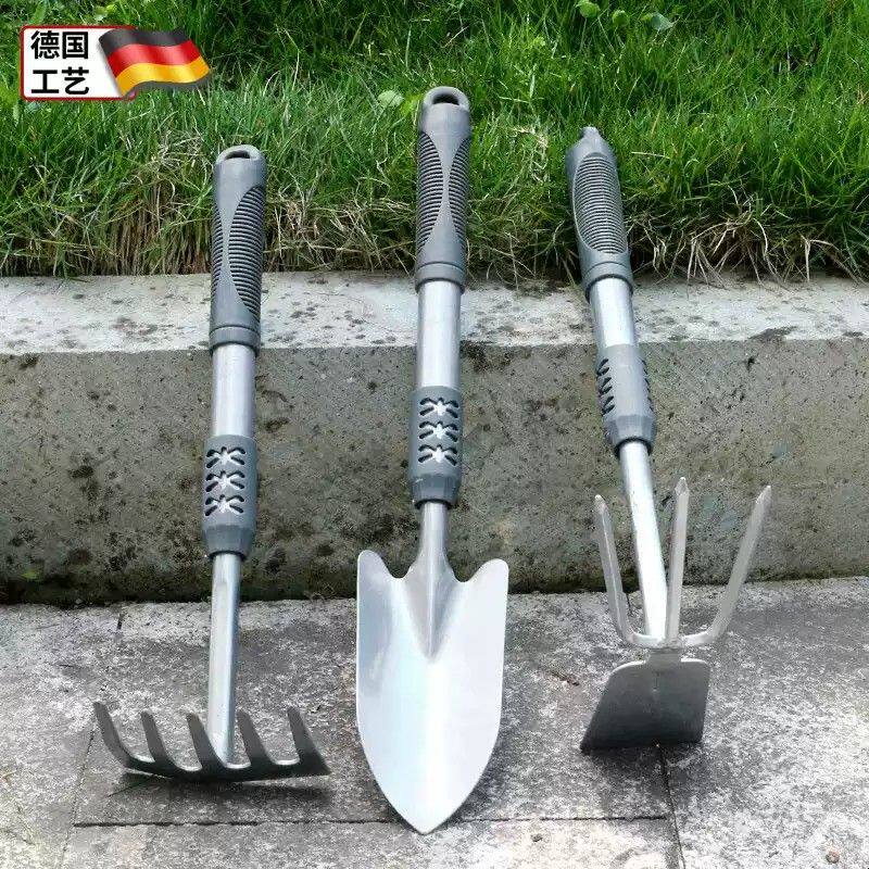 德国园艺小铲子种花种菜家用工具铁铲户外翻土锄头多肉花铲
