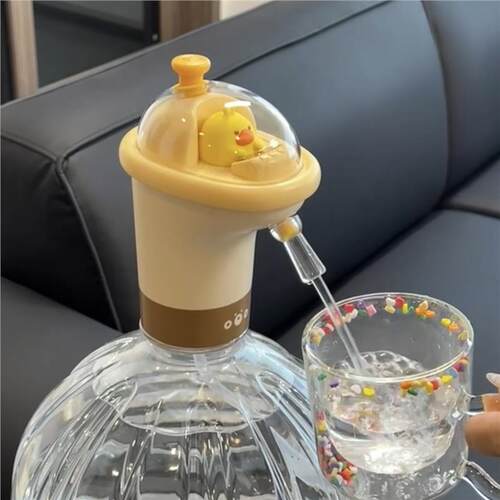 小黄鸭抽水器桶装水电动压水器纯净饮水机矿泉水泵吸水全自动出水