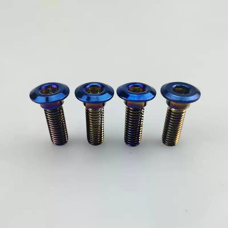 电动车电摩刹车盘大碟螺丝M8*25/m8*30螺丝碟刹六角法兰盘螺丝