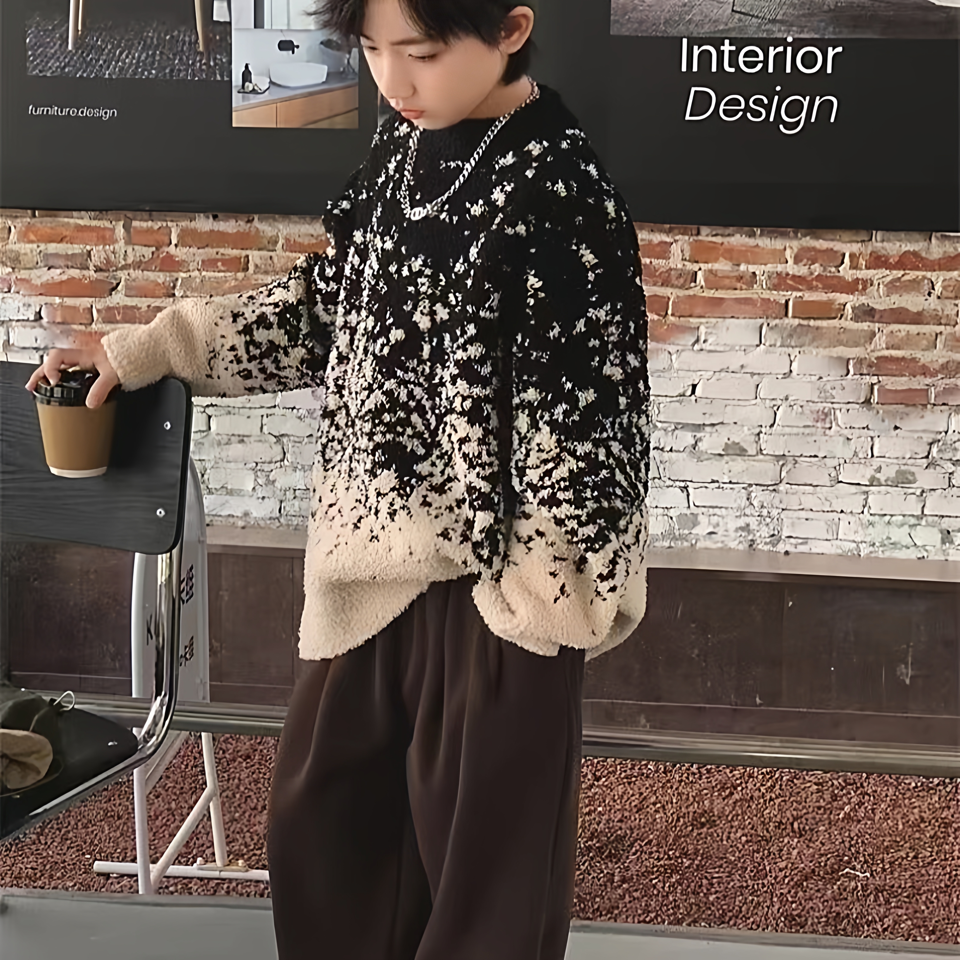 星空儿童毛衣圆领打底衫保暖