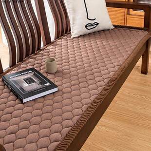 办公室毛绒真皮防滑垫子新款长椅沙发座垫四季通用沙发上的硬垫子