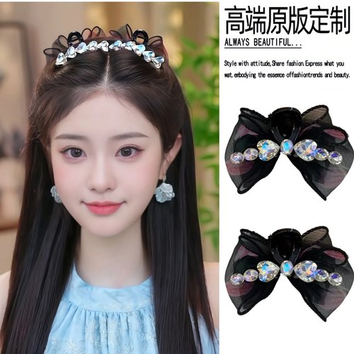 抓夹女盘发顶夹公主头发夹