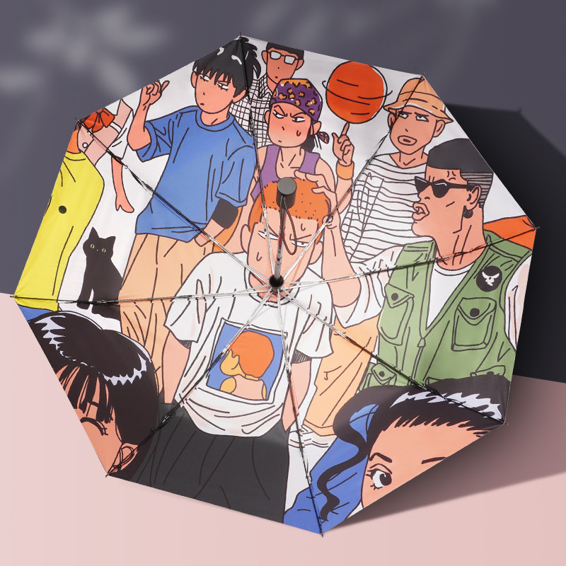 灌篮高手樱木花道全自动雨伞女晴雨两用大双人帅气男士学生遮阳伞