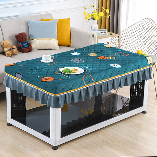 电炉罩套烤火罩长方形加厚茶几套新款烤火炉电暖炉烤火被子取暖罩