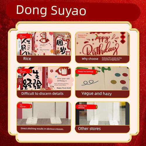 龙宝宝一周岁生日布置KT板男女孩抓周礼仪式氛围感场景装饰背景墙