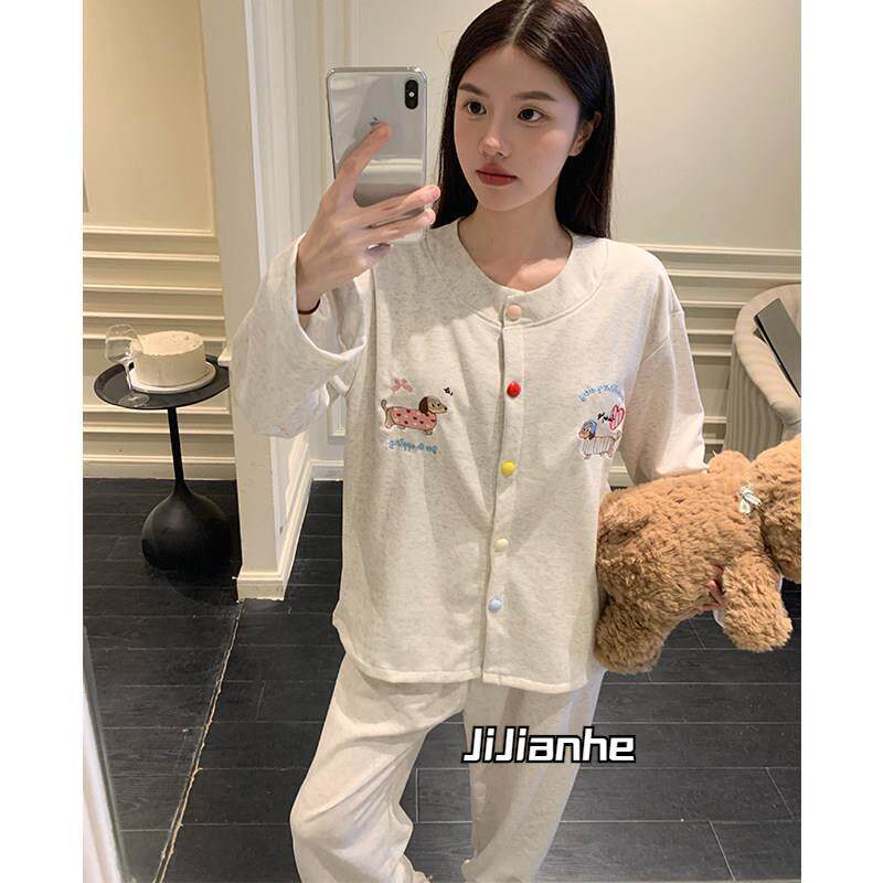 月子服夏薄款吸汗带胸垫带胸垫棉睡衣女款2026新款春夏季超好看漂
