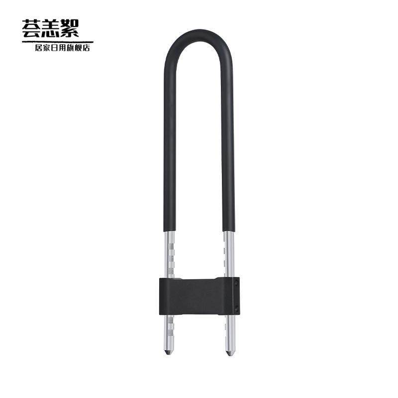 玻璃门锁免开孔商铺办公室仓库涂鸦智能锁指纹密码蓝牙钥匙u型锁
