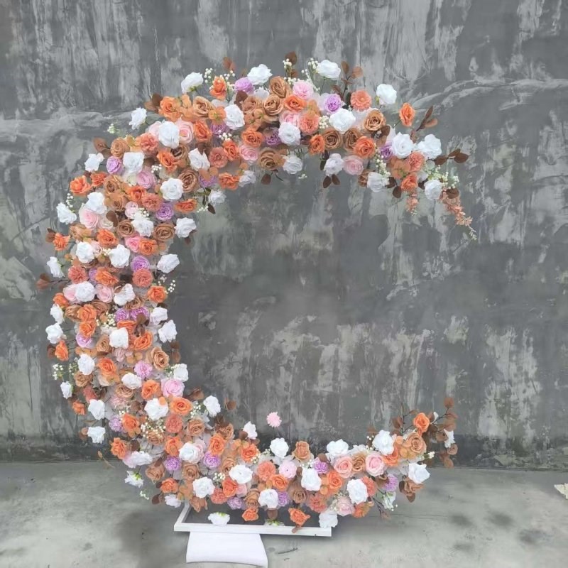 婚庆月亮拱门求婚摆件婚礼装饰户外铁艺架子景区网红打卡拍摄道具