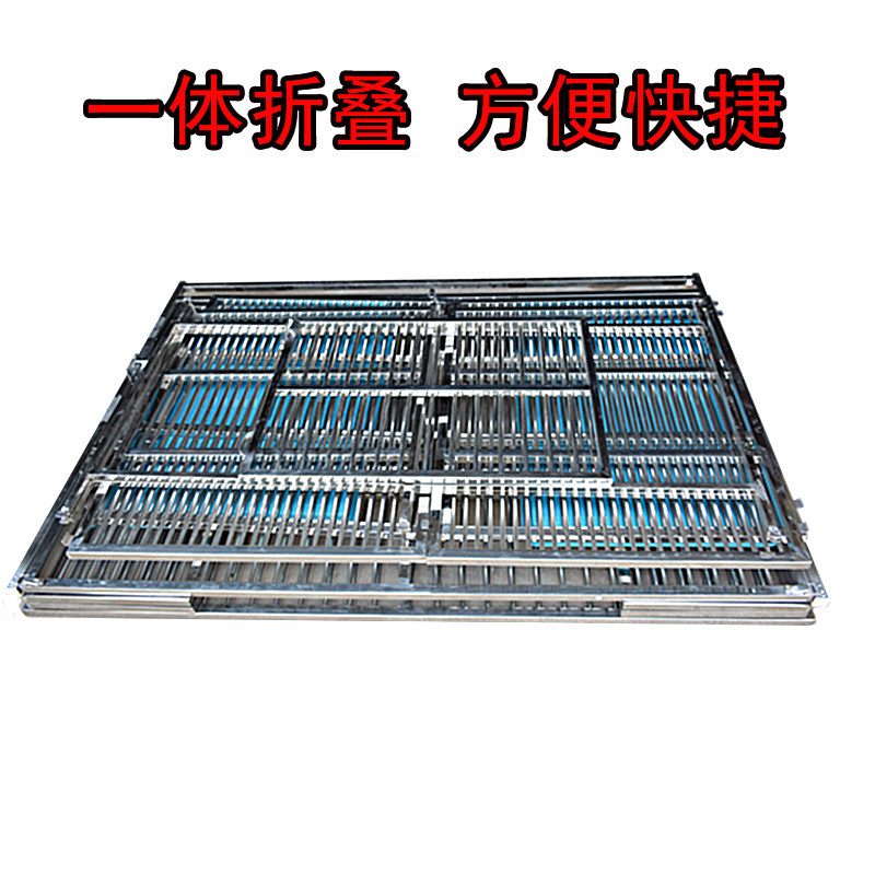 不锈钢狗笼猫笼折叠子母笼展示笼宠物店双层中小型犬宠物跑笼跑床