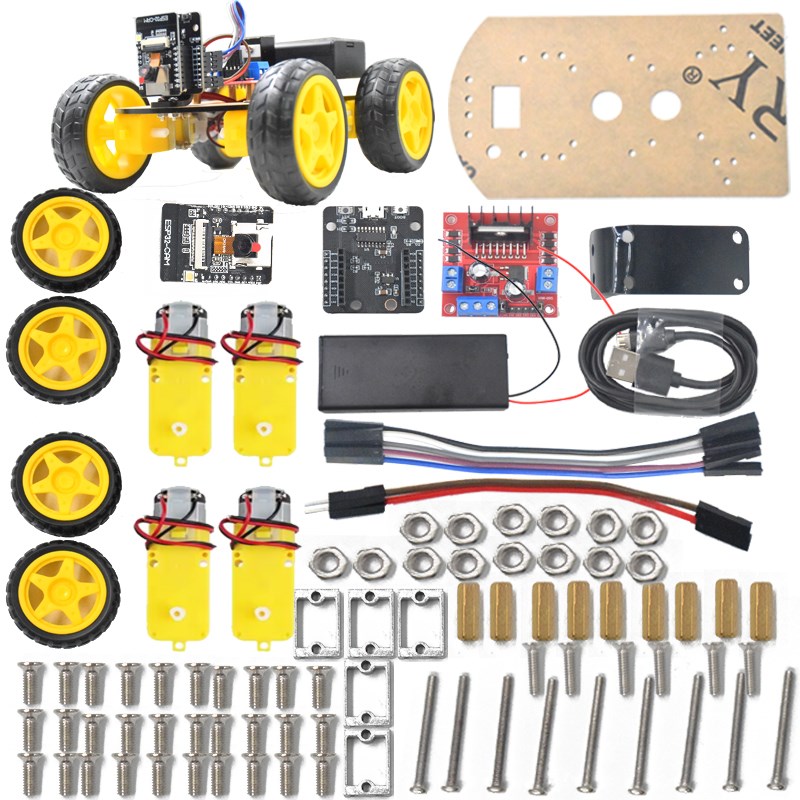 ESP32 智能小车机器人带摄像头DIY套件易组装可编程适用于Arduino