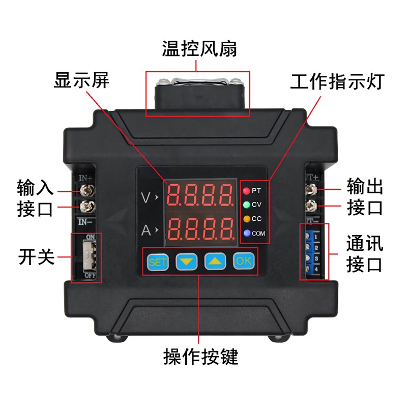 DPM8605可程式设计直流数控无线可调稳压电源恒压恒流降压模组485