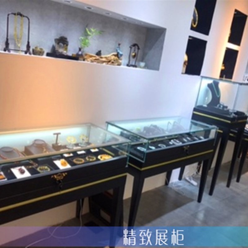 新品烤漆珠宝展示柜首饰饰品柜台展示柜玉器眼镜手表古董玻璃展柜