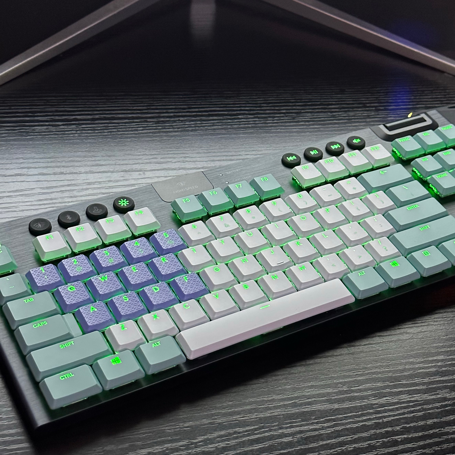 G913纹理防滑透光键帽 全新适用于罗技G913TKL机械键盘游戏客制化