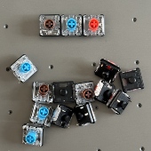 青轴 G915X矮轴 适合罗技机械键盘矮轴体自主换开关插件红轴 茶轴