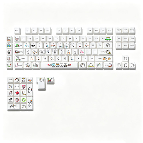G913自嘲熊键帽 Joke Bear白色PBT 罗技键盘客制化G915/G813/G815