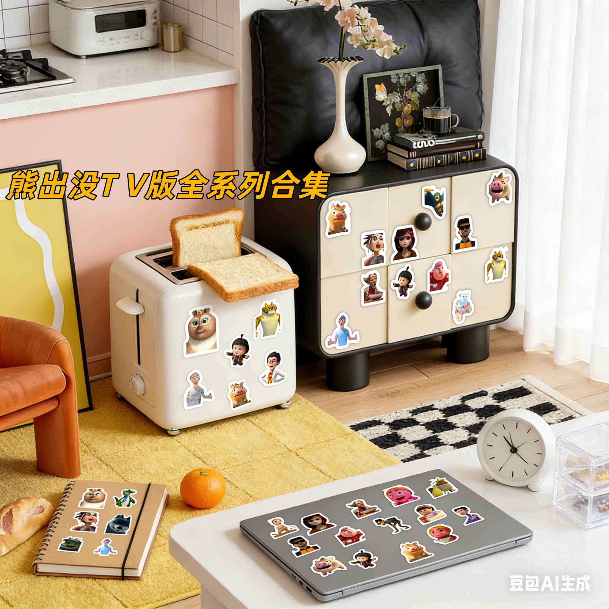 50张熊出没TV版全系列合集贴纸