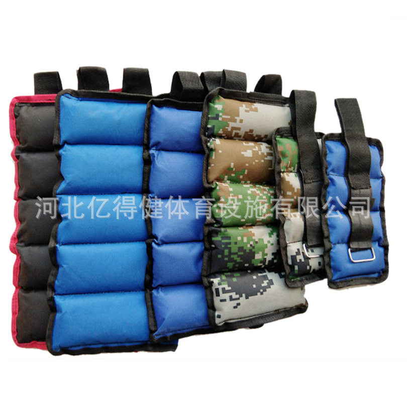 沙绑腿绑手铁沙健身装备器械沙包沙袋厂家现货夹腿负重可调节沙袋 - 实物图