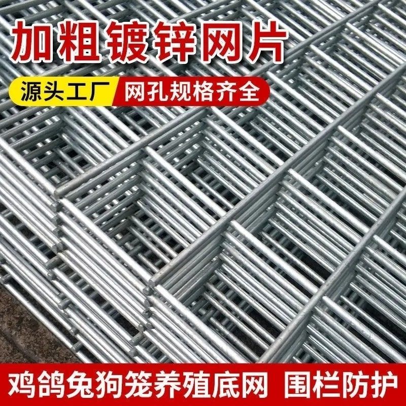 镀锌网片防锈镀锌铁丝网铁网格网养殖鸡鸭狗笼子专用网防锈钢筋网