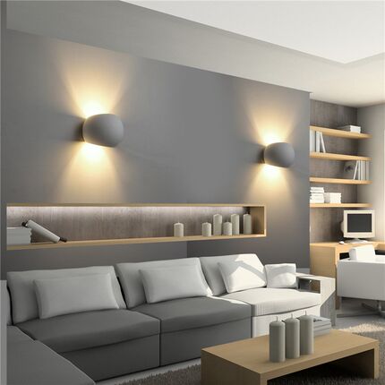 led室内双头壁灯外墙上下射灯客厅石膏壁灯洗墙灯阳台装饰墙壁灯