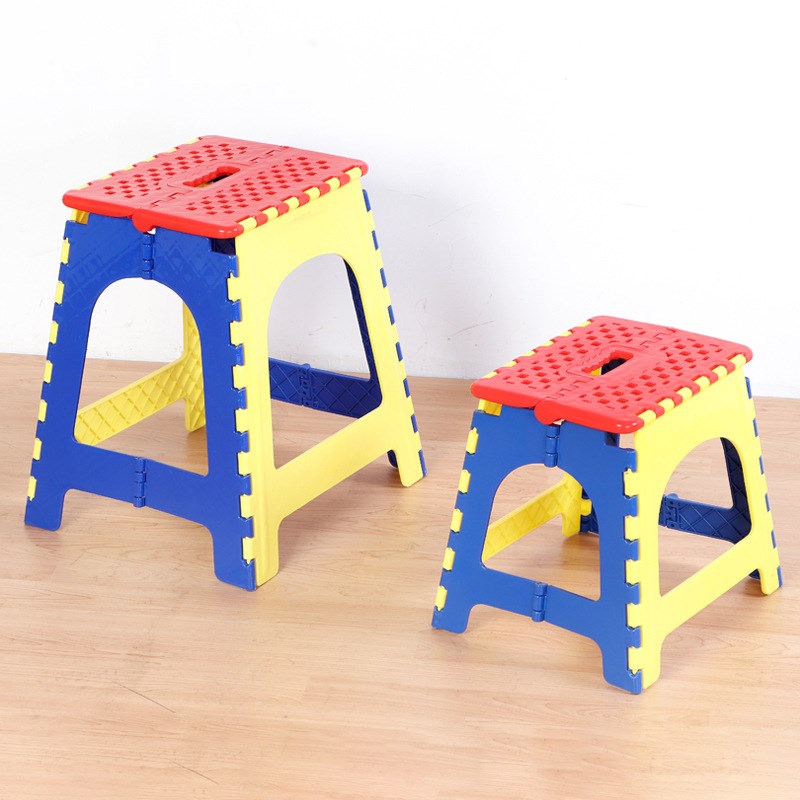 大号加厚折叠凳餐桌椅45公分塑料高凳子成人家用便携式创意板凳