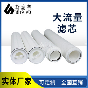 40寸大流量水滤芯大通量化工冷凝水折叠滤芯保安水过滤大滤清器