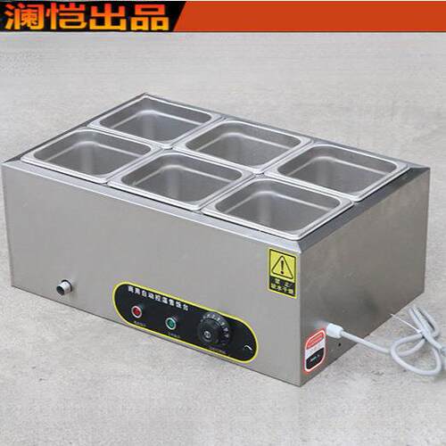 商用锈快餐保温台加热温不钢汤池台式保温售饭台食堂保打温控214