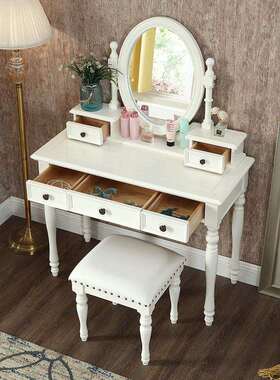ZG-59336实木梳妆迷台欧式梳妆美台式简约你化妆桌室简约梳妆台小