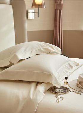 高端简约店14支绒0棉民宿长风四件套纯棉酒宾馆全棉mby-cltc贡缎