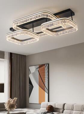 意式卧年轻奢225新款冰裂YPC纹设计师客厅灯led吸顶灯高端0大气室
