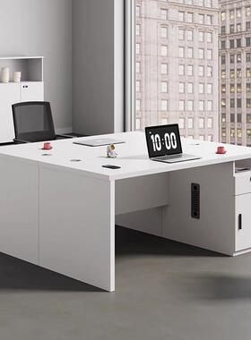 办公桌电椅脑桌简约现公室员工单桌组KJZ-12合家具经子理桌人小型