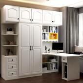 衣柜书桌合柜组台儿阳童学习桌连书架M 6一衣体小户型学生电脑桌