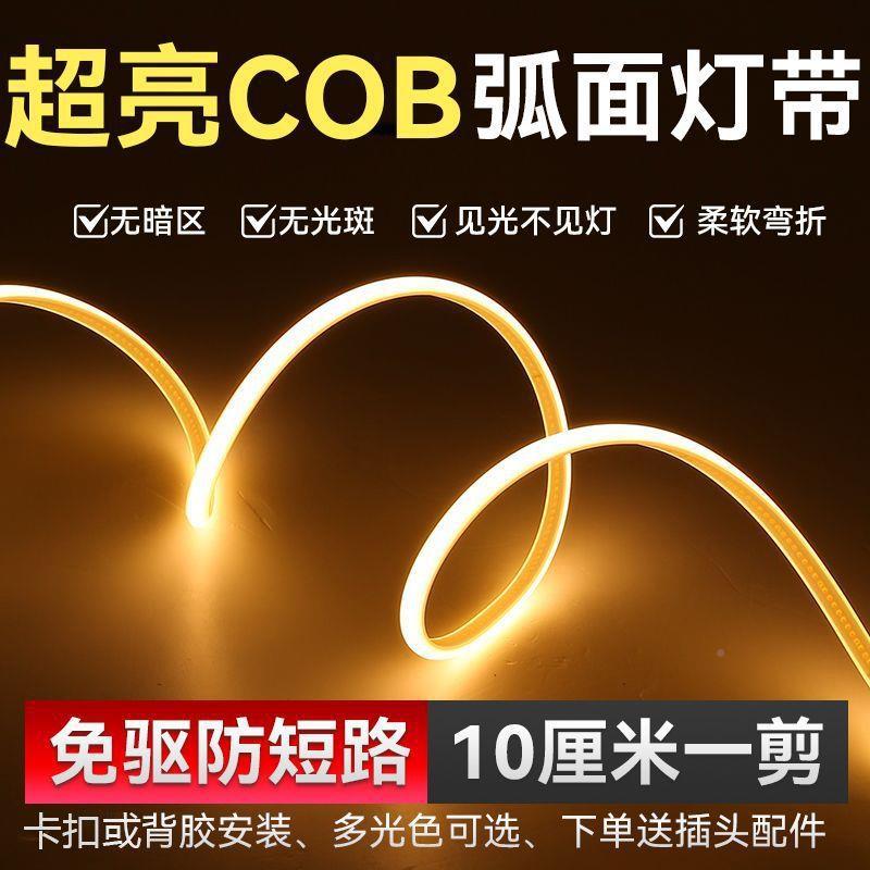 新款超COB用线VSK型软灯带户防水外高压220亮家客厅卧室房吊顶软
