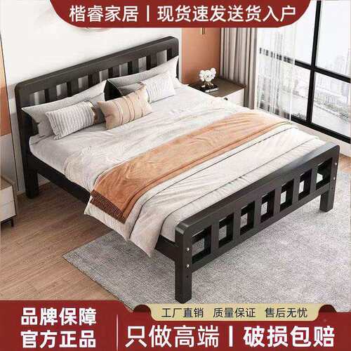 铁艺床2双家用出租房学生BIW经济型加加厚固铁床人不锈钢床1.单人