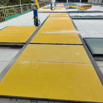 玻璃钢花纹盖钢污水池平面盖板玻璃格强栅板地沟养TTW殖网格板高