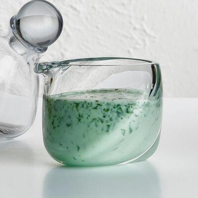 土耳其NYGEUE努D进口水晶调玻璃德味汁混合容器酱醋汁调料碗带小