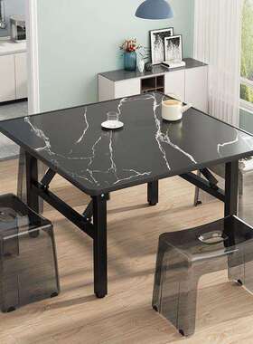 折叠桌桌地餐家用桌出QYD租屋宿舍饭桌小桌简易摆摊桌户外方烧烤